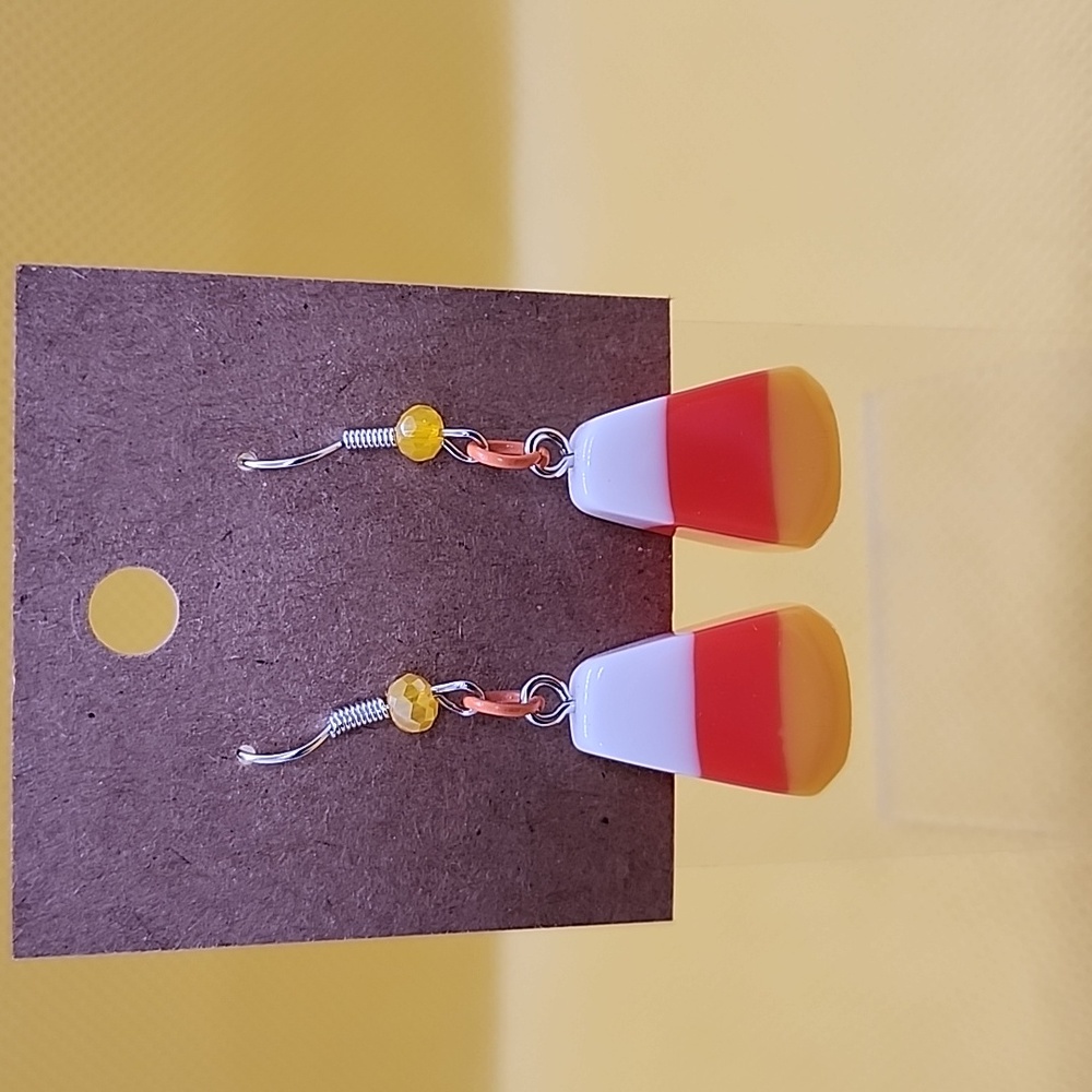 Candy Corn Earrings